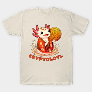 Bitcoin axolotl for crypto traders T-Shirt